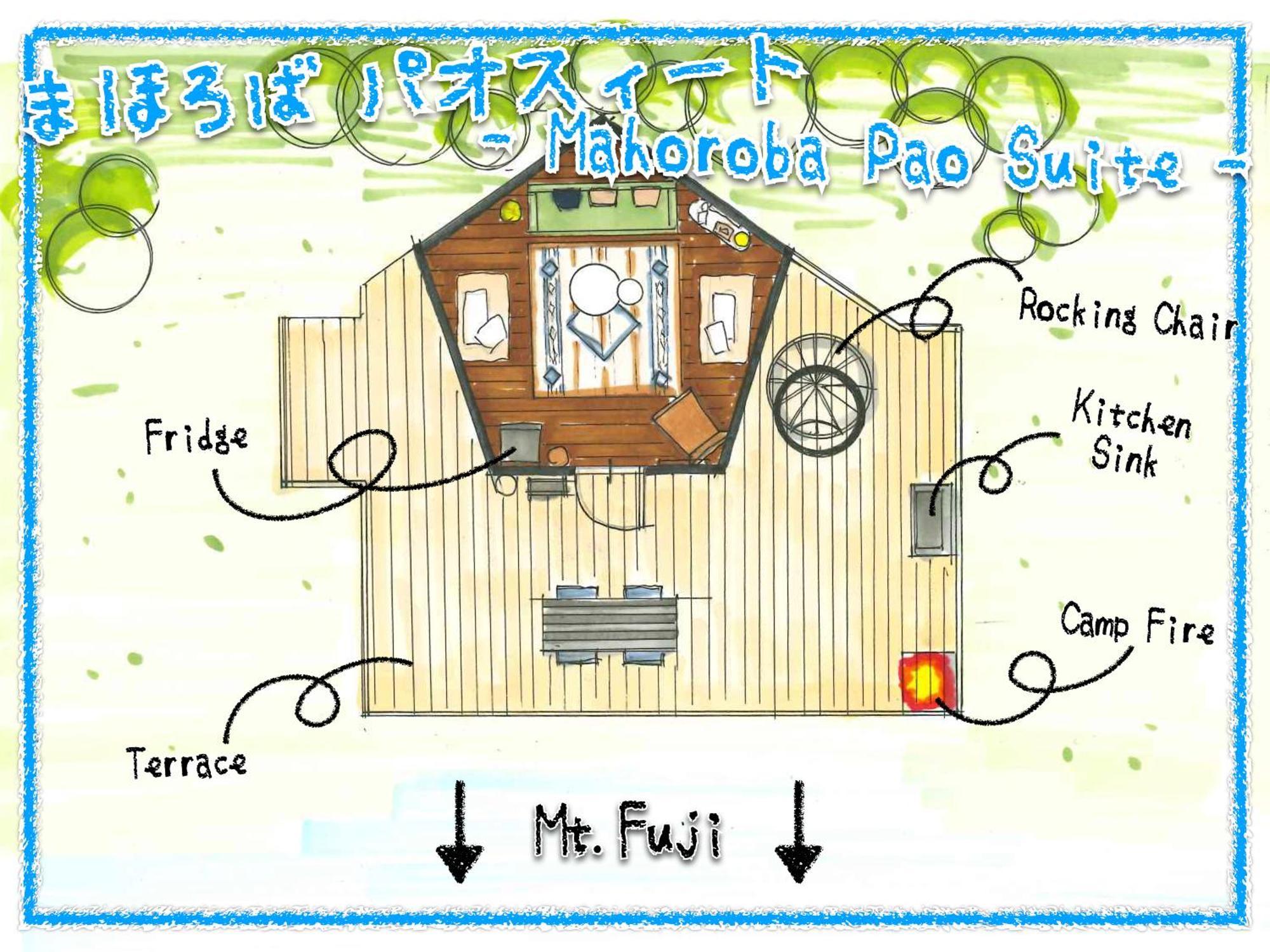 Retreat Camp Mahoroba Hotell Fujikawaguchiko Eksteriør bilde